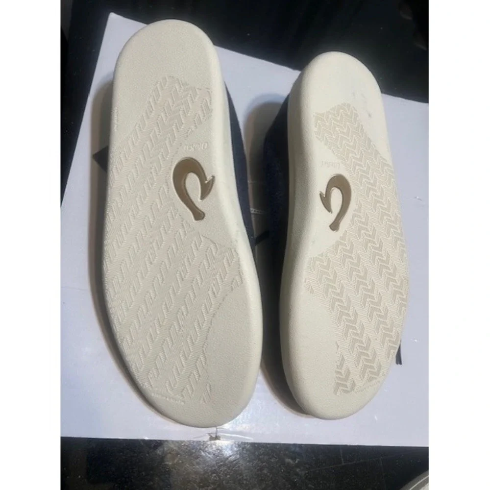 NWT  OluKai Puliki Navy Suede Lace Up Men 11 Sneakers Preppy Old Money Resort - Picture 6 of 7